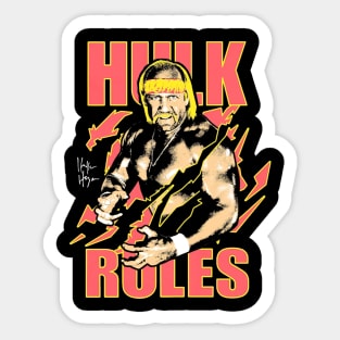 Hulk Hogan Neon Collection Sticker